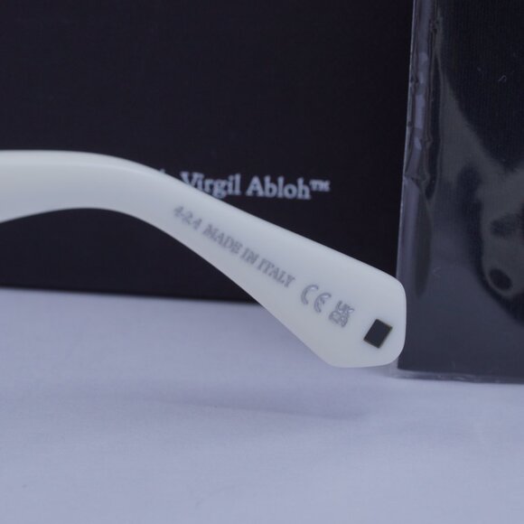 Off-White OERI14E PALMER 0107 Oval Sunglasses – White/Grey - Picture 6 of 10